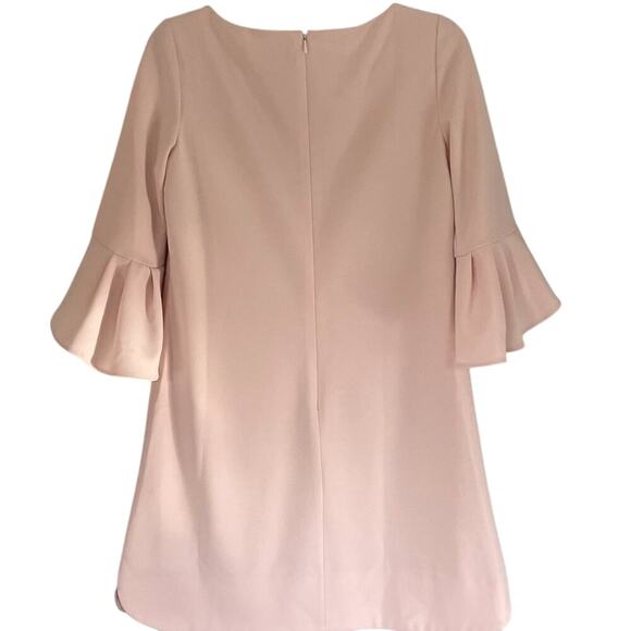 Vince Camuto Blush Pink Blush Pink Tulip Sleeve A-Line Rounded Hem Dress Size 8 - Picture 3 of 12